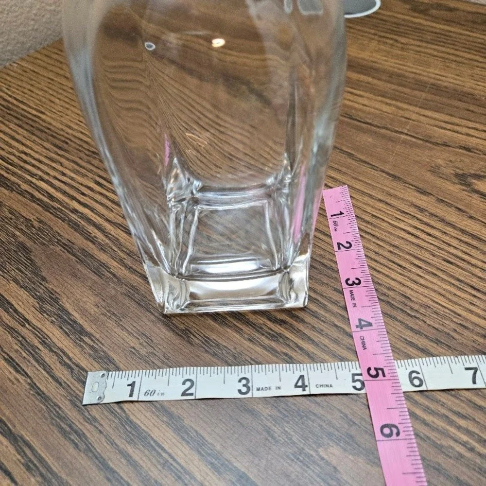 VTG Italian Luigi Bormioli Rossini Glass Decanter w Glass Stopper Plastic‎ Seal